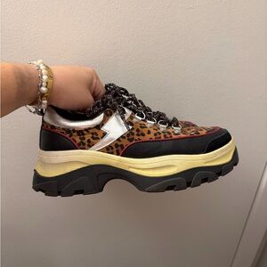 Leopard Print Women's Sneakers